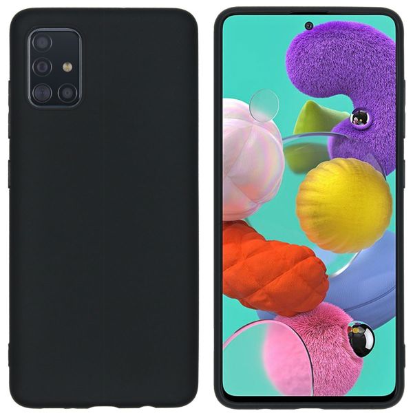 iMoshion Coque Couleur Samsung Galaxy A51 - Noir