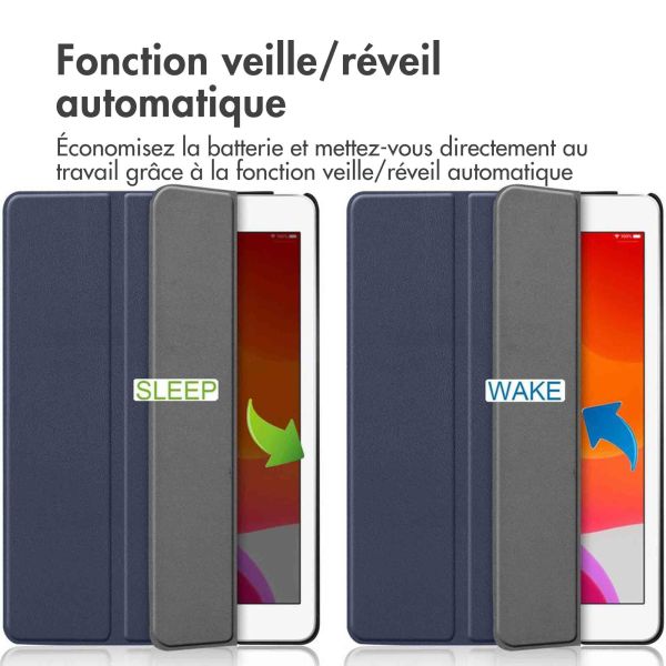 imoshion Coque tablette Trifold iPad 9 (2021) 10.2 pouces / iPad 8 (2020) 10.2 pouces / iPad 7 (2019) 10.2 pouces 