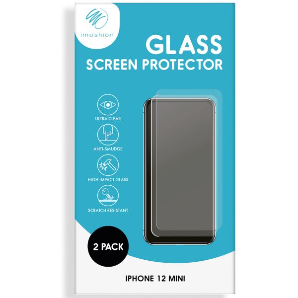 imoshion Protection d'écran en verre trempé 2 pack iPhone 12 Mini