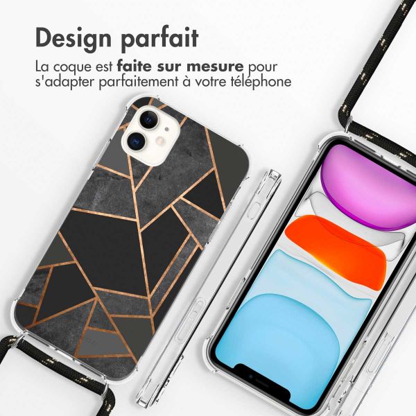 imoshion Coque Design avec cordon iPhone 11 - Black Graphic