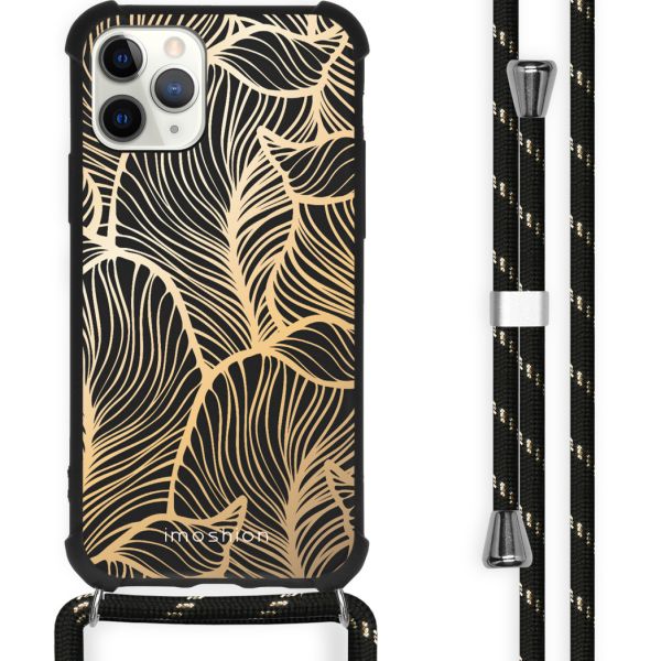 imoshion Coque Design avec cordon iPhone 11 Pro Max - Golden Leaves