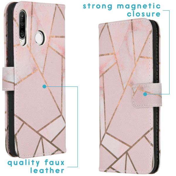 imoshion Coque silicone design Huawei P30 Lite - Pink Graphic