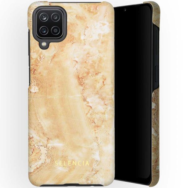 Selencia Coque Maya Fashion Samsung Galaxy A12 - Marble Sand