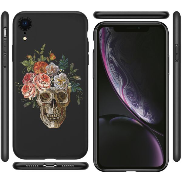 iMoshion Coque Design iPhone Xr - Skull - Multicolor