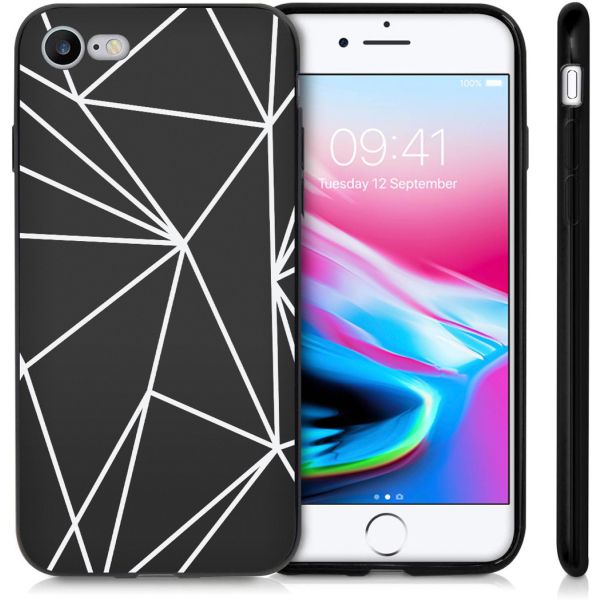 imoshion Coque DesigniPhone SE (2022 / 2020) / 8 / 7 - Graphic Cube Black