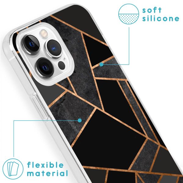 iMoshion Coque Design iPhone 13 Pro - Black Graphic