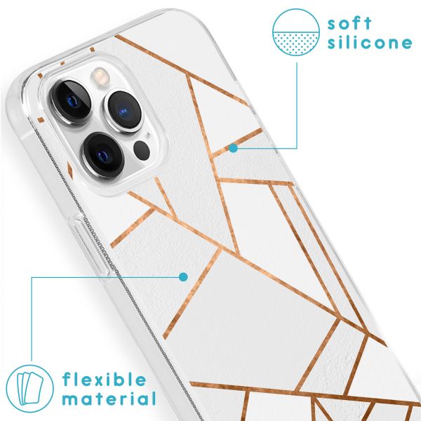 iMoshion Coque Design iPhone 13 Pro - White Graphic