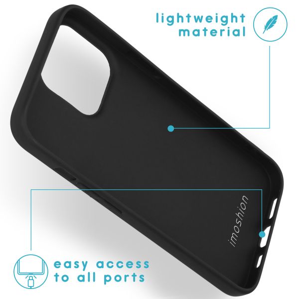 iMoshion Coque Couleur iPhone 13 Pro - Noir