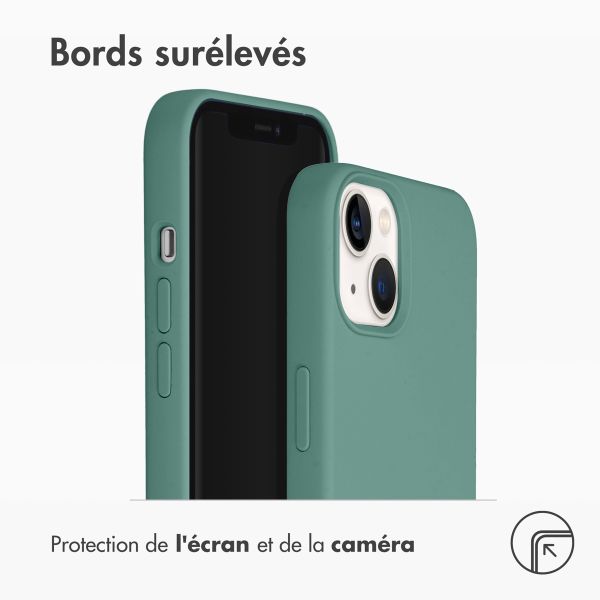 Accezz Coque Liquid Silicone avec MagSafe iPhone 13 - Vert