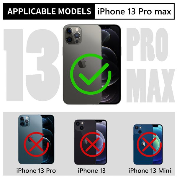 Redpepper Coque imperméable Dot Plus iPhone 13 Pro Max - Noir