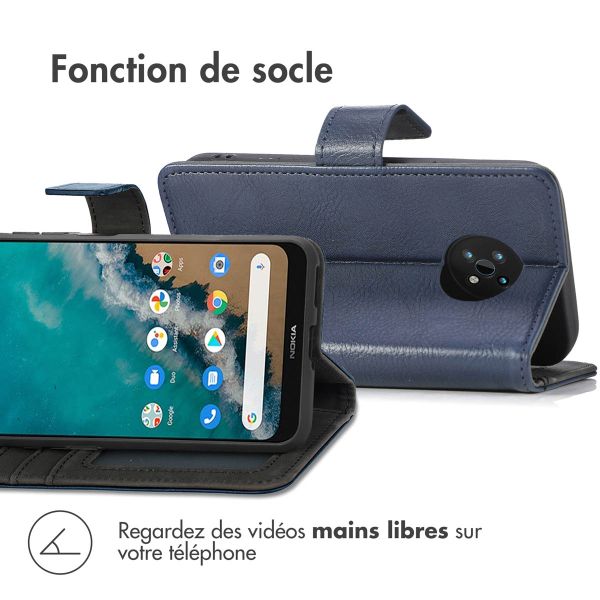 imoshion Étui de téléphone portefeuille Luxe Nokia G50 - Bleu foncé