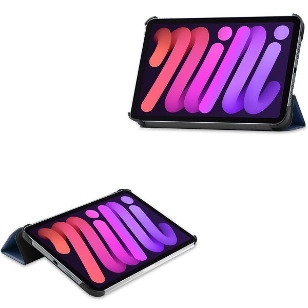 imoshion Coque tablette Trifold iPad Mini 6 (2021) - Bleu foncé