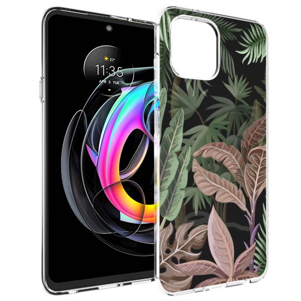 iMoshion Coque Design Motorola Edge 20 Lite - Jungle - Vert / Rose