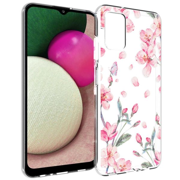 imoshion Coque Design Samsung Galaxy A03s - Fleur - Rose