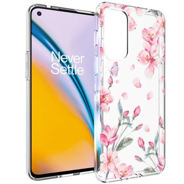 imoshion Coque Design OnePlus Nord 2 - Fleur - Rose