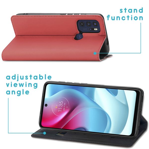 imoshion Étui de téléphone Slim Folio Motorola Moto G60s - Rouge