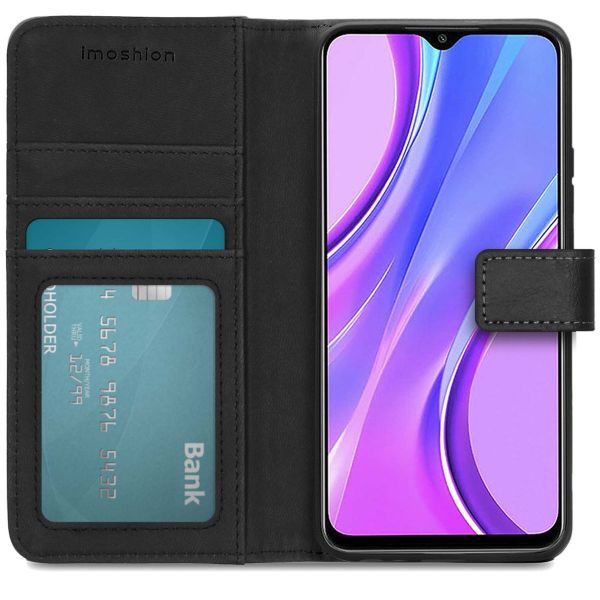 imoshion Étui de téléphone portefeuille Luxe Xiaomi Redmi 9 - Noir