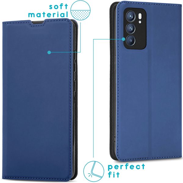 imoshion Étui de téléphone Slim Folio Oppo Reno 6 5G - Bleu