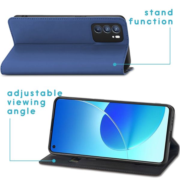 imoshion Étui de téléphone Slim Folio Oppo Reno 6 5G - Bleu