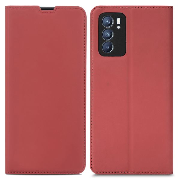 imoshion Étui de téléphone Slim Folio Oppo Reno 6 5G - Rouge