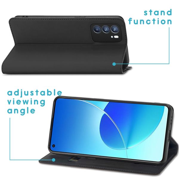 imoshion Étui de téléphone Slim Folio Oppo Reno 6 5G - Noir