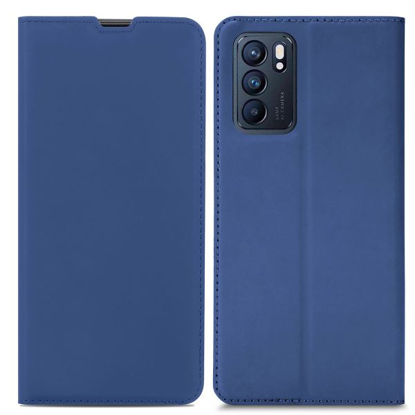 imoshion Étui de téléphone Slim Folio Oppo Reno 6 Pro 5G - Bleu