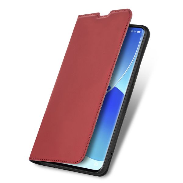 imoshion Étui de téléphone Slim Folio Oppo Reno 6 Pro 5G - Rouge