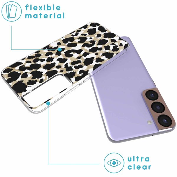 iMoshion Coque Design Samsung Galaxy S22 - Leopard