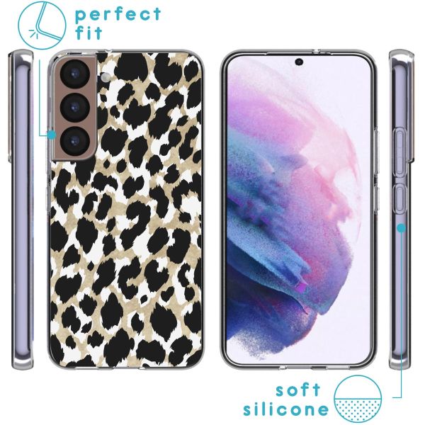 iMoshion Coque Design Samsung Galaxy S22 - Leopard