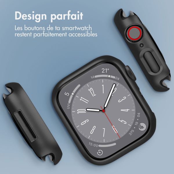 imoshion Coque rigide à couverture complète Apple Watch Series 7 / 8 / 9 - 41 mm - Noir