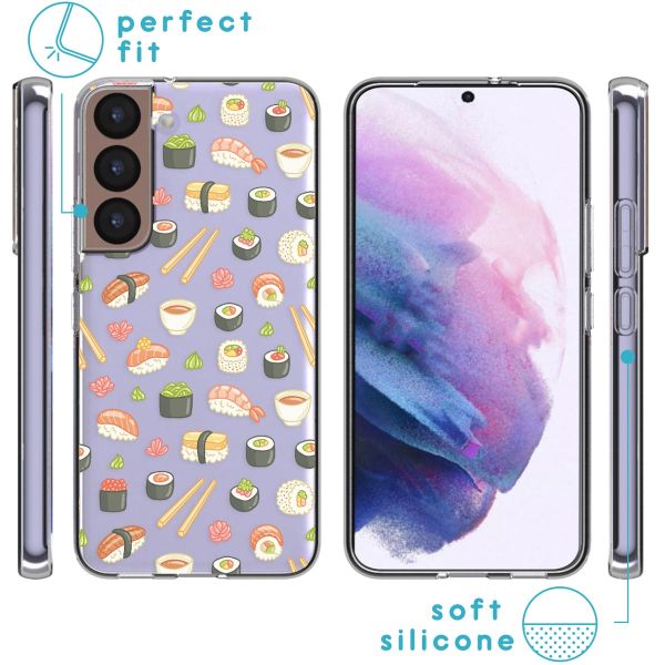 imoshion Coque Design Samsung Galaxy S22 - Allover Sushi