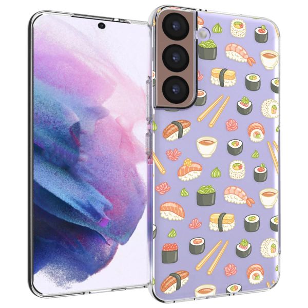 iMoshion Coque Design Samsung Galaxy S22 - Allover Sushi