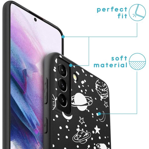 iMoshion Coque Design Samsung Galaxy S21 FE - Fun galaxy
