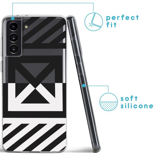 iMoshion Coque Design Samsung Galaxy S21 - Graphic stripes