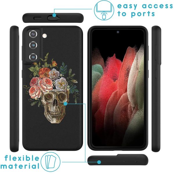 imoshion Coque Design Samsung Galaxy S21 FE - Flower skull