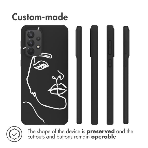 iMoshion  Coque Design Samsung Galaxy A33 - Line Art Woman Black 
