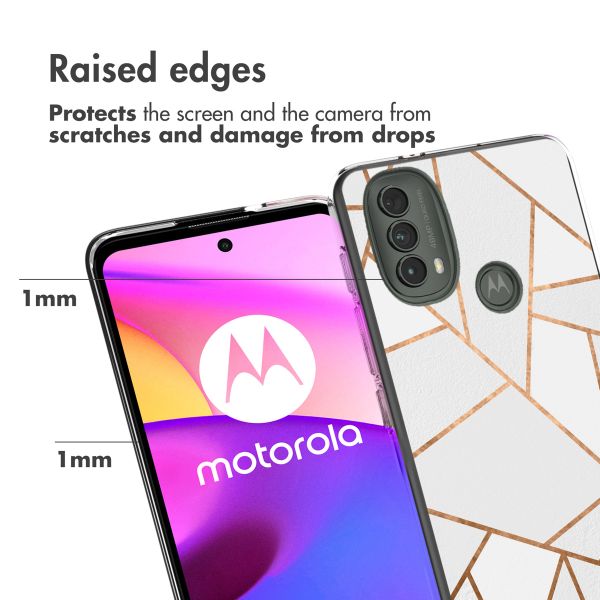 imoshion Coque Design Motorola Moto E30 / E40 - White Graphic