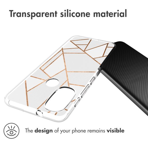 imoshion Coque Design Motorola Moto E30 / E40 - White Graphic