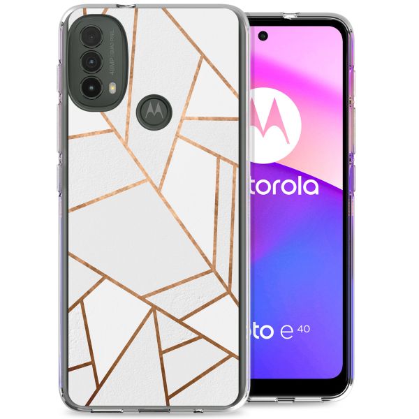 imoshion Coque Design Motorola Moto E30 / E40 - White Graphic