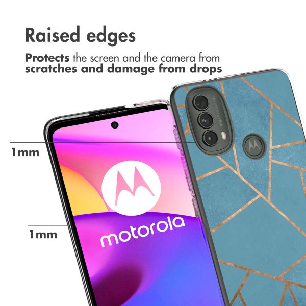 imoshion Coque Design Motorola Moto E30 / E40 - Blue Graphic