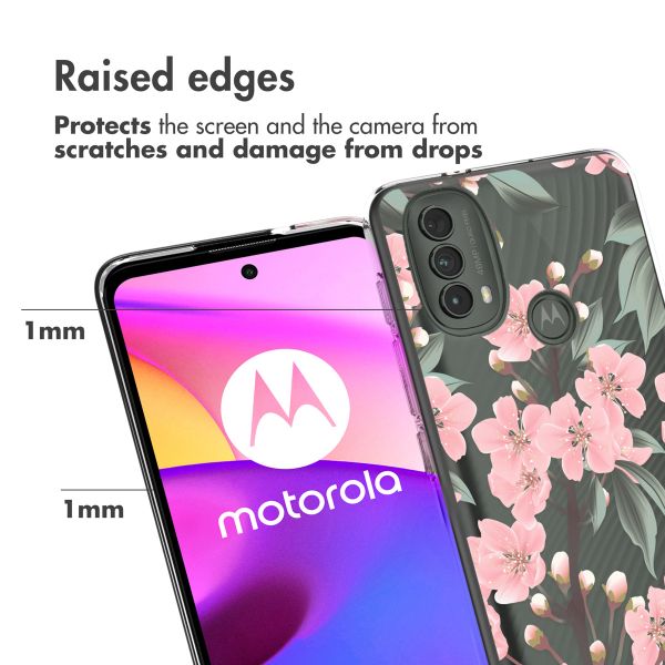 imoshion Coque Design Motorola Moto E30 / E40 - Cherry Blossom