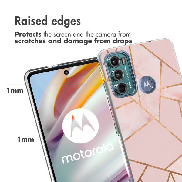 iMoshion Coque Design Motorola Moto G60 - Pink Graphic