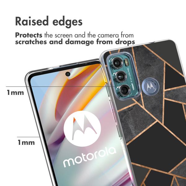 iMoshion Coque Design Motorola Moto G60 - Black Graphic