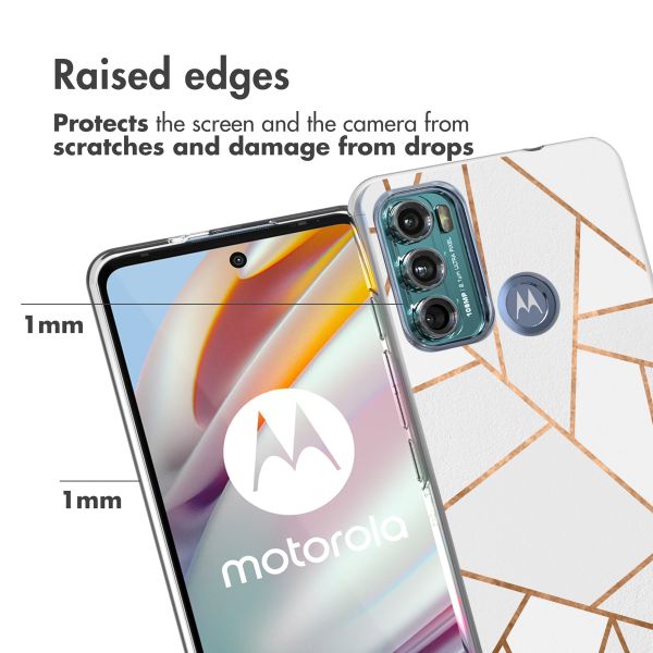 iMoshion Coque Design Motorola Moto G60 - White Graphic