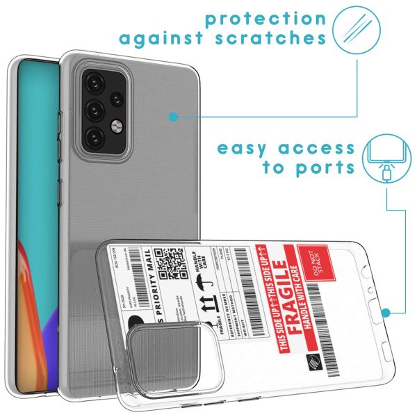 iMoshion Coque Design Samsung Galaxy A52(s) (5G/4G) - Shipping label