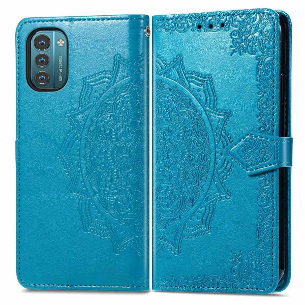 imoshion Etui de téléphone portefeuille Mandala Nokia G11 / G21 - Turchese