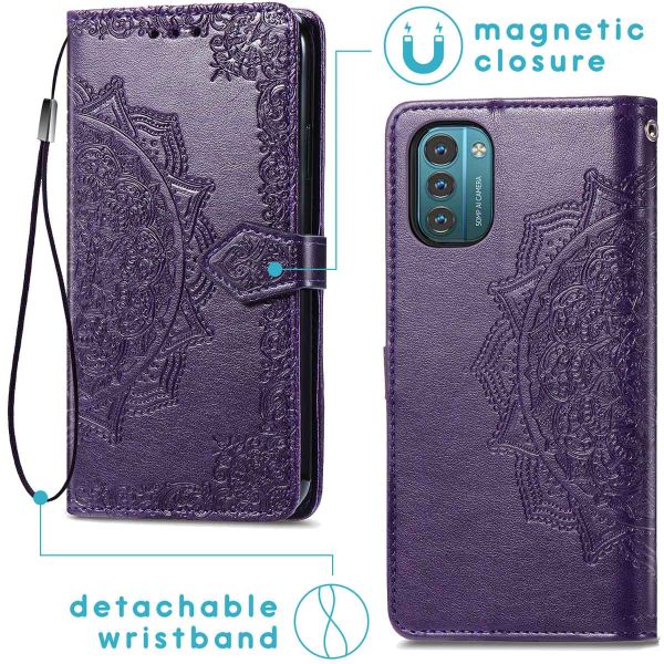 iMoshion Etui de téléphone portefeuille Mandala Nokia G11 / G21 - Viola