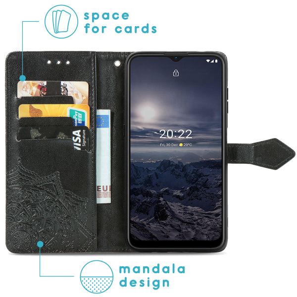 imoshion Etui de téléphone portefeuille Mandala Nokia G11 / G21 - Nero