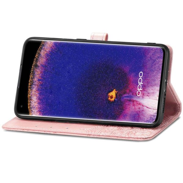 iMoshion Etui de téléphone Mandala Oppo Find X5 5G - Rose Dorée