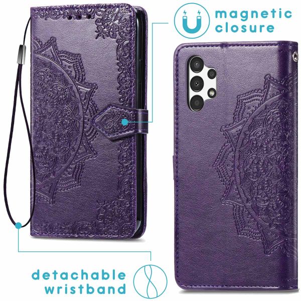 imoshion Etui de téléphone portefeuille Mandala Samsung Galaxy A13 (4G) - Violet